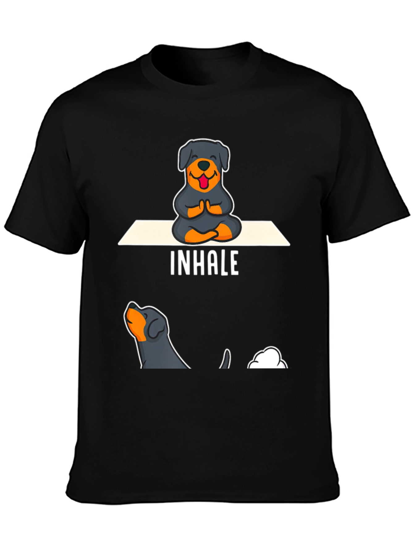 Rottweiler Yoga Inhale T-Shirt
