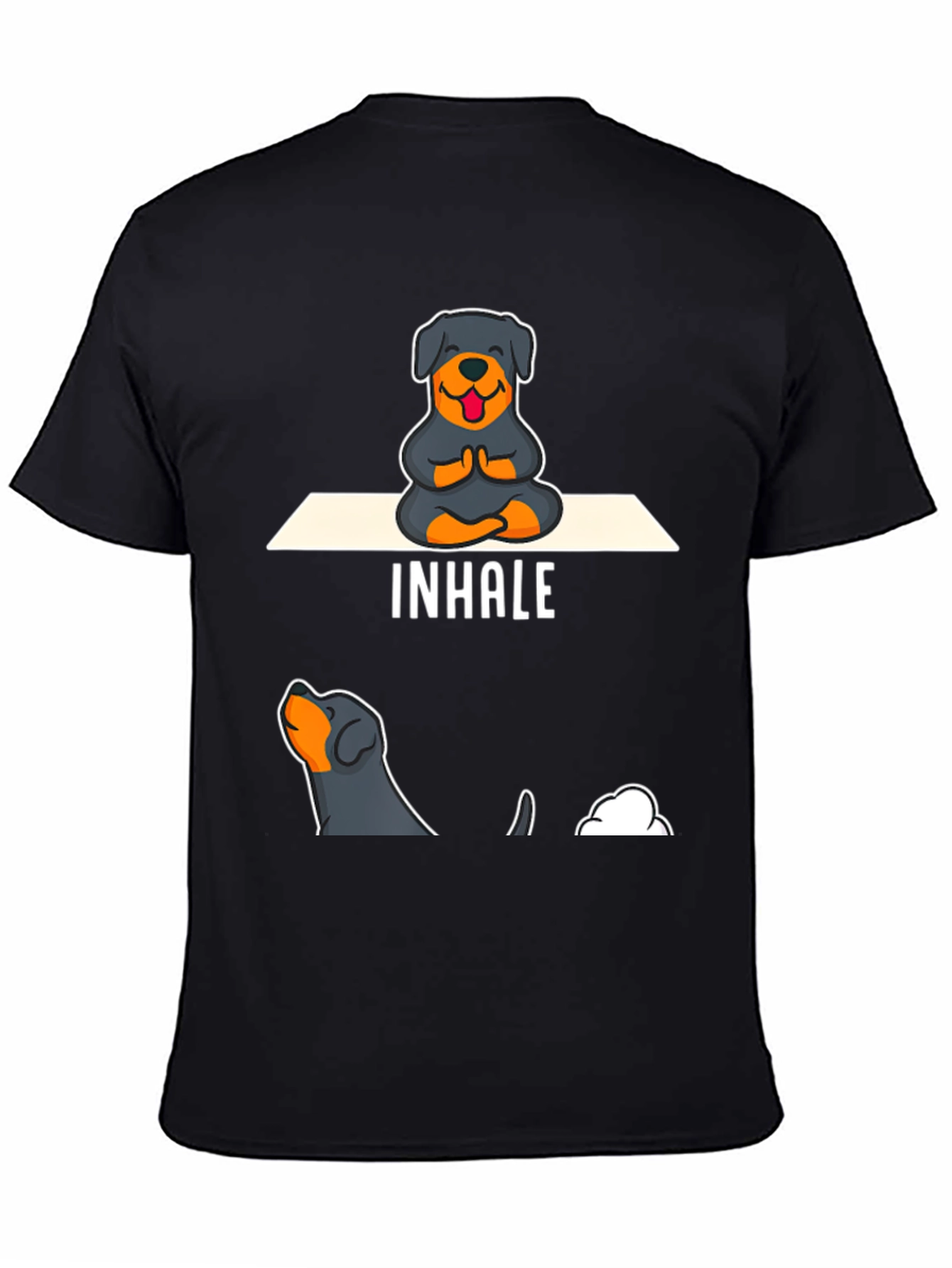 Rottweiler Yoga Inhale T-Shirt
