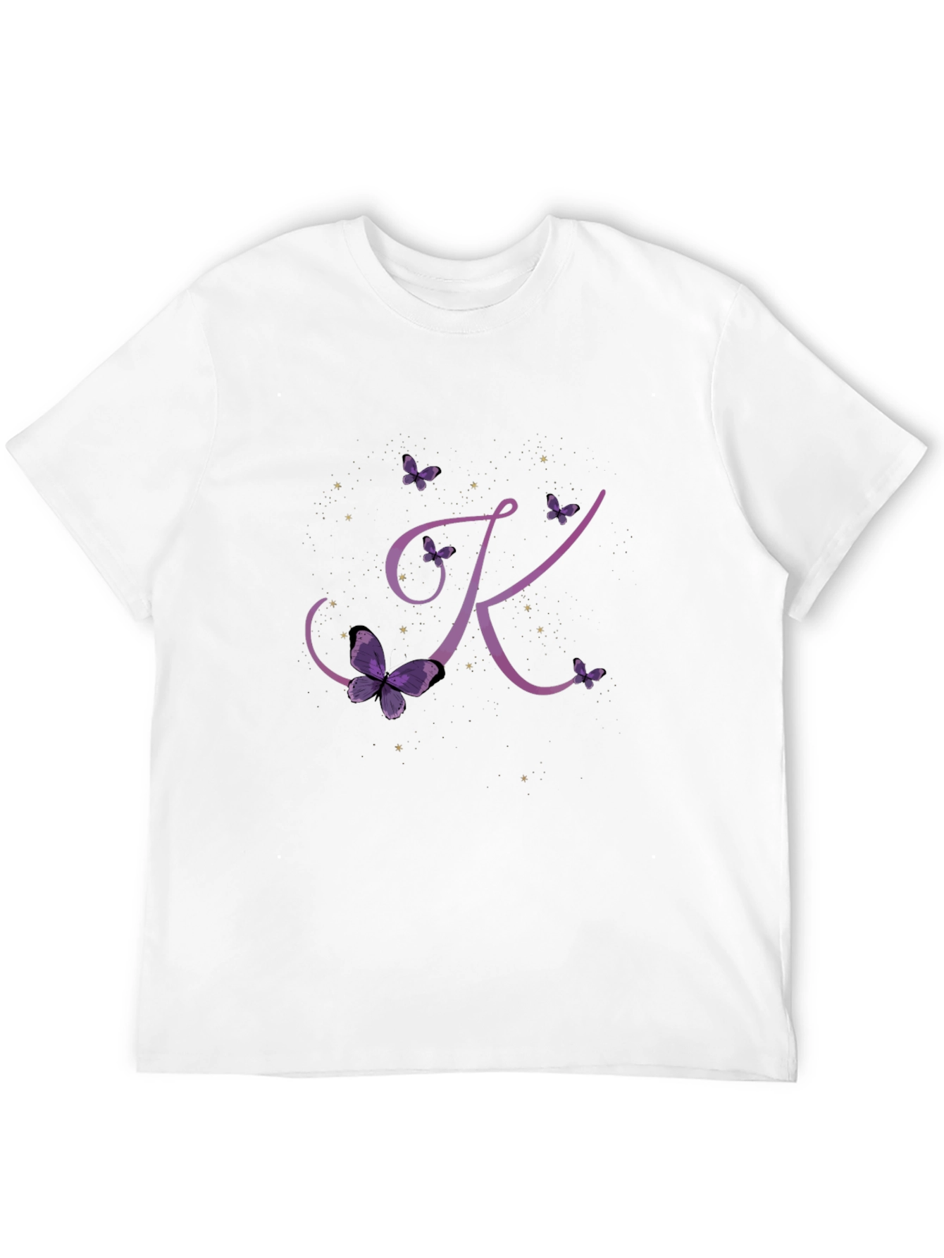 Butterfly Letter K Initial T-Shirt