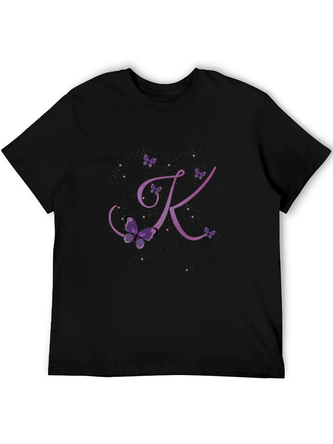 Butterfly Letter K Initial T-Shirt