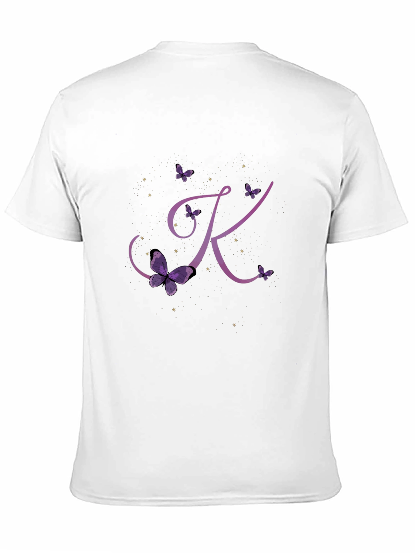 Butterfly Letter K Initial T-Shirt