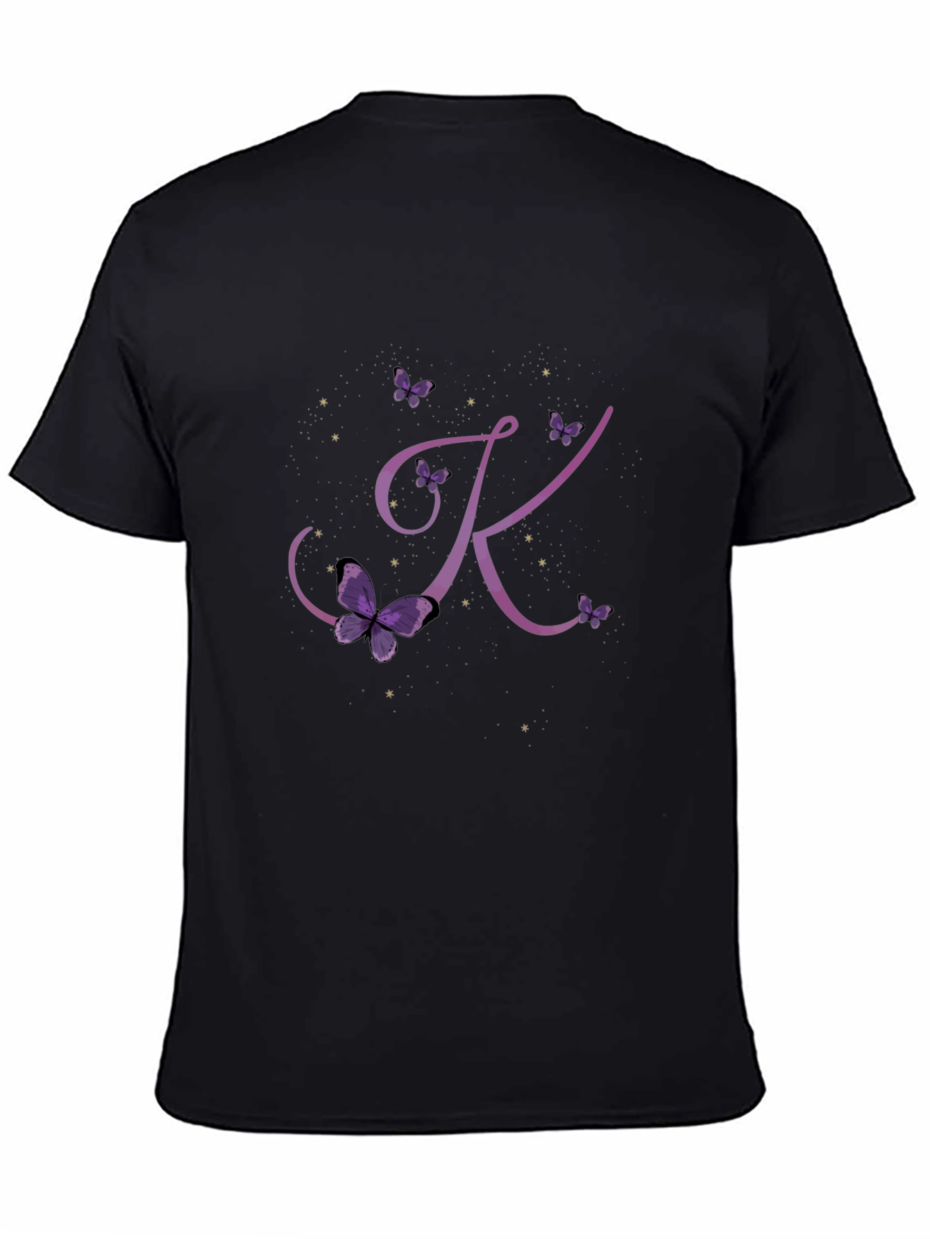 Butterfly Letter K Initial T-Shirt