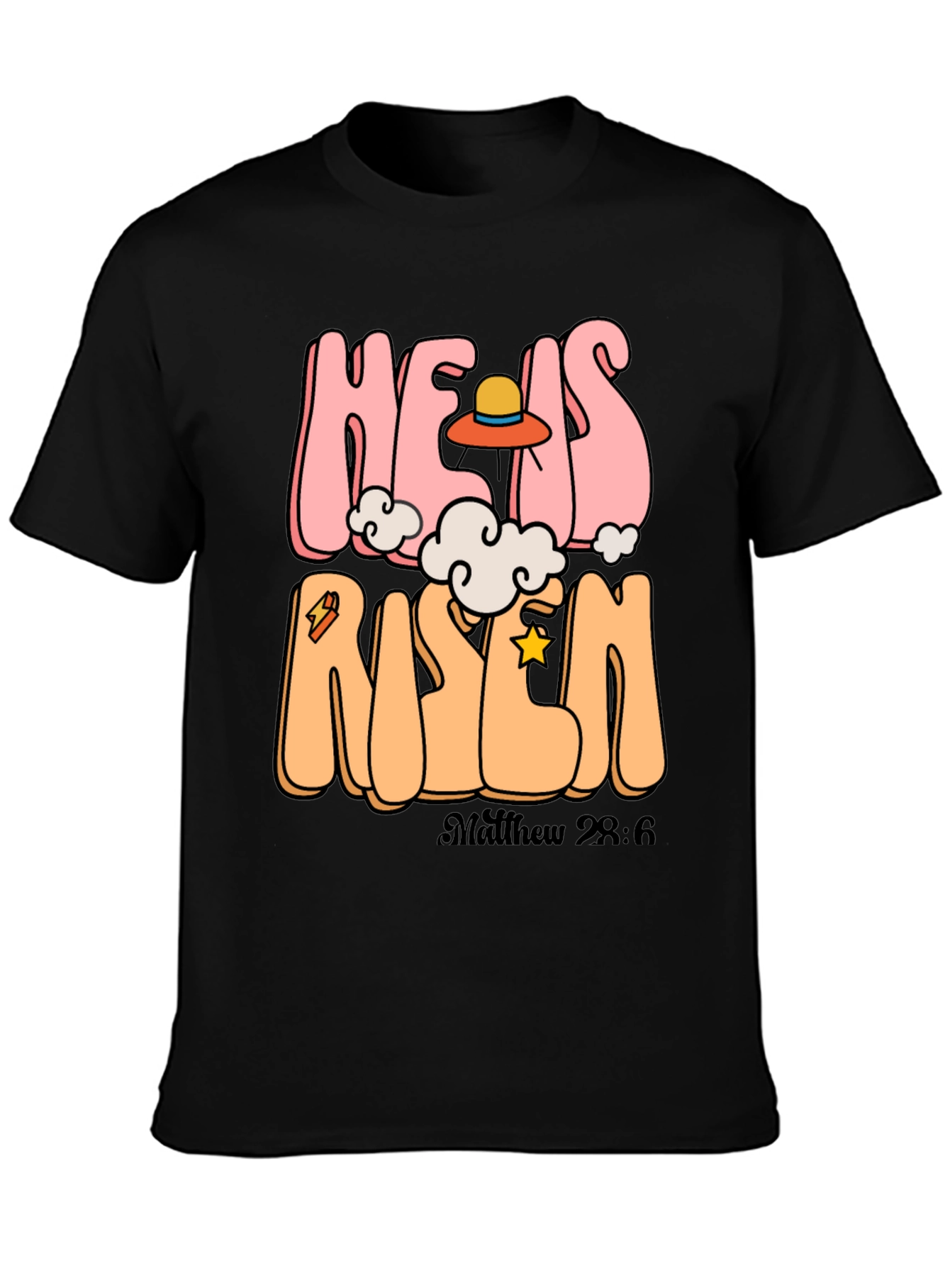 He Is Risen Graphic Tee - Easter Celebration