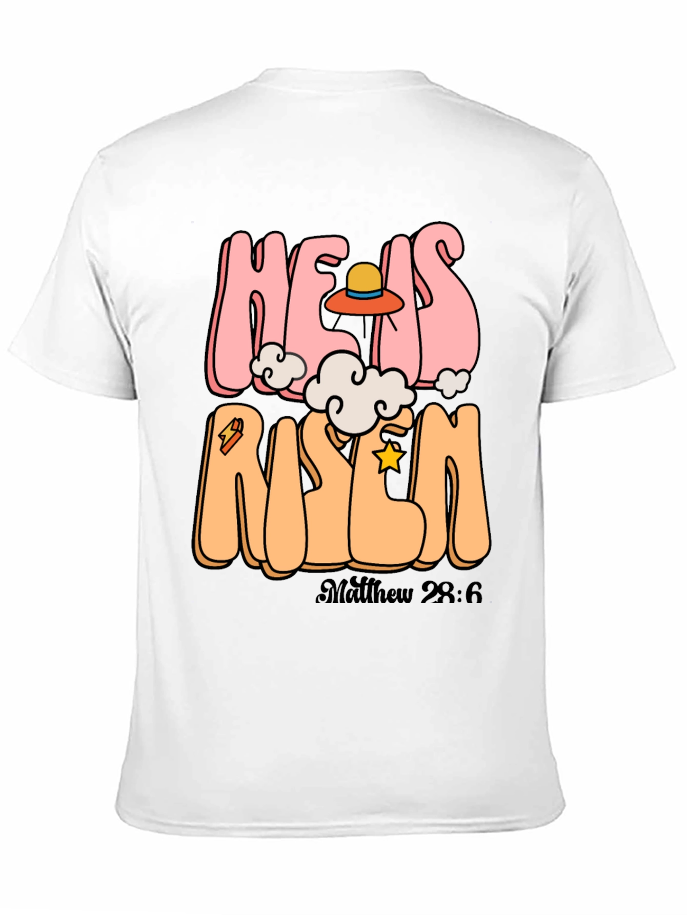 He Is Risen Graphic Tee - Easter Celebration