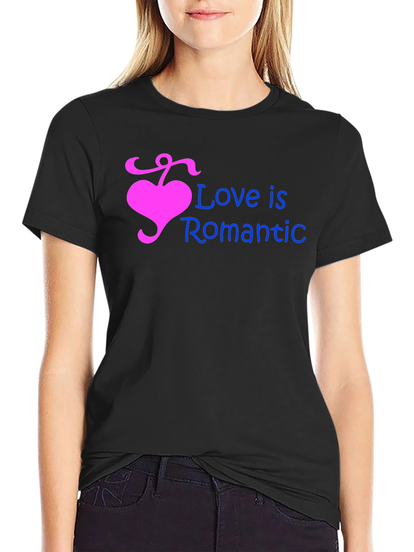 Love is Romantic Heart Graphic T-Shirt