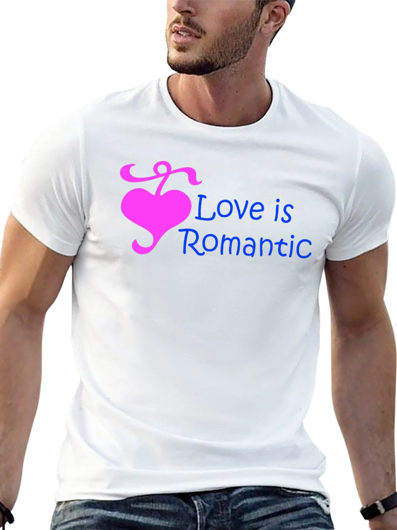 Love is Romantic Heart Graphic T-Shirt