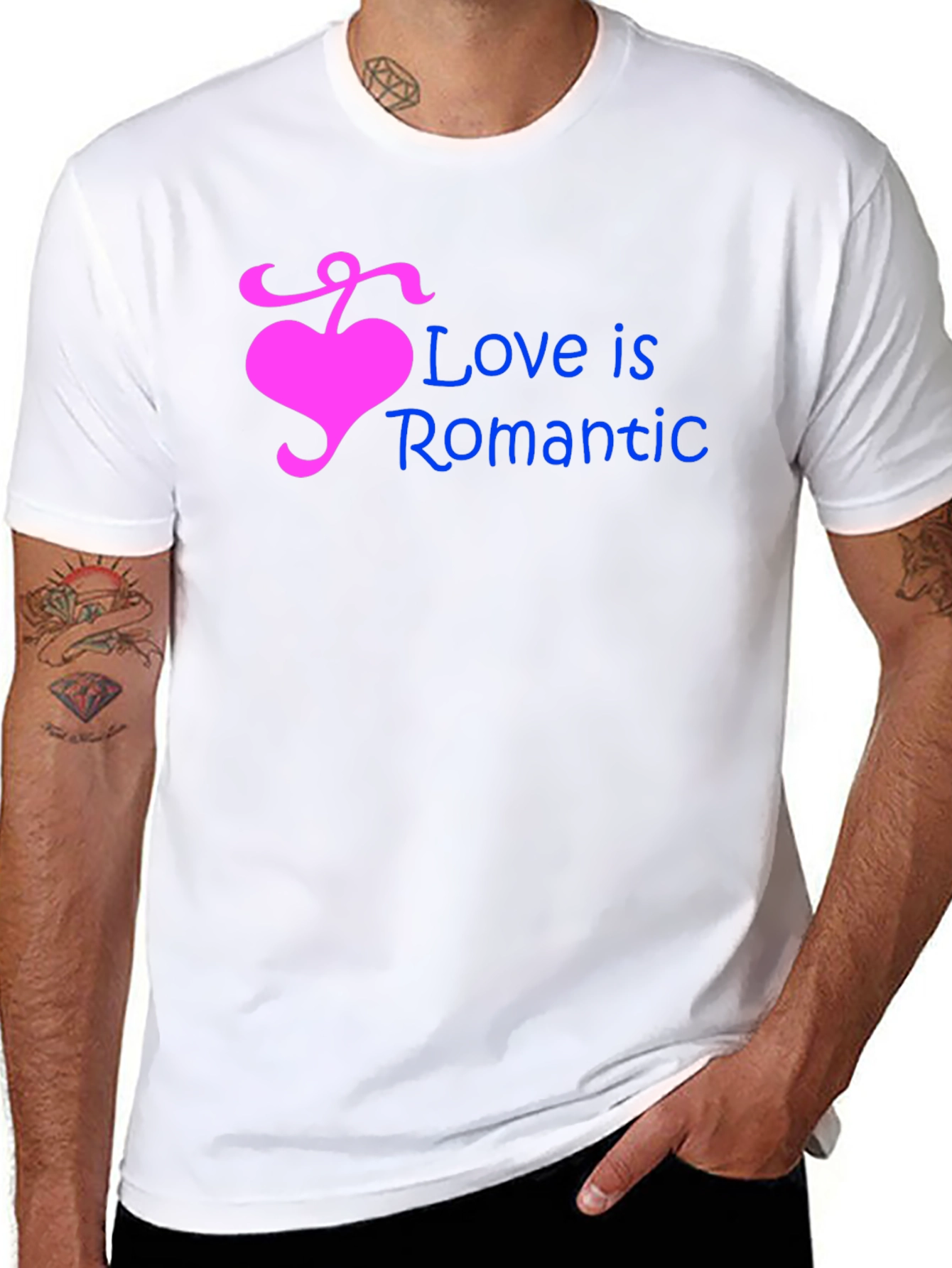 Love is Romantic Heart Graphic T-Shirt
