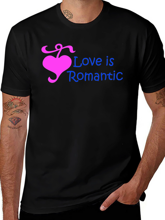 Love is Romantic Heart Graphic T-Shirt