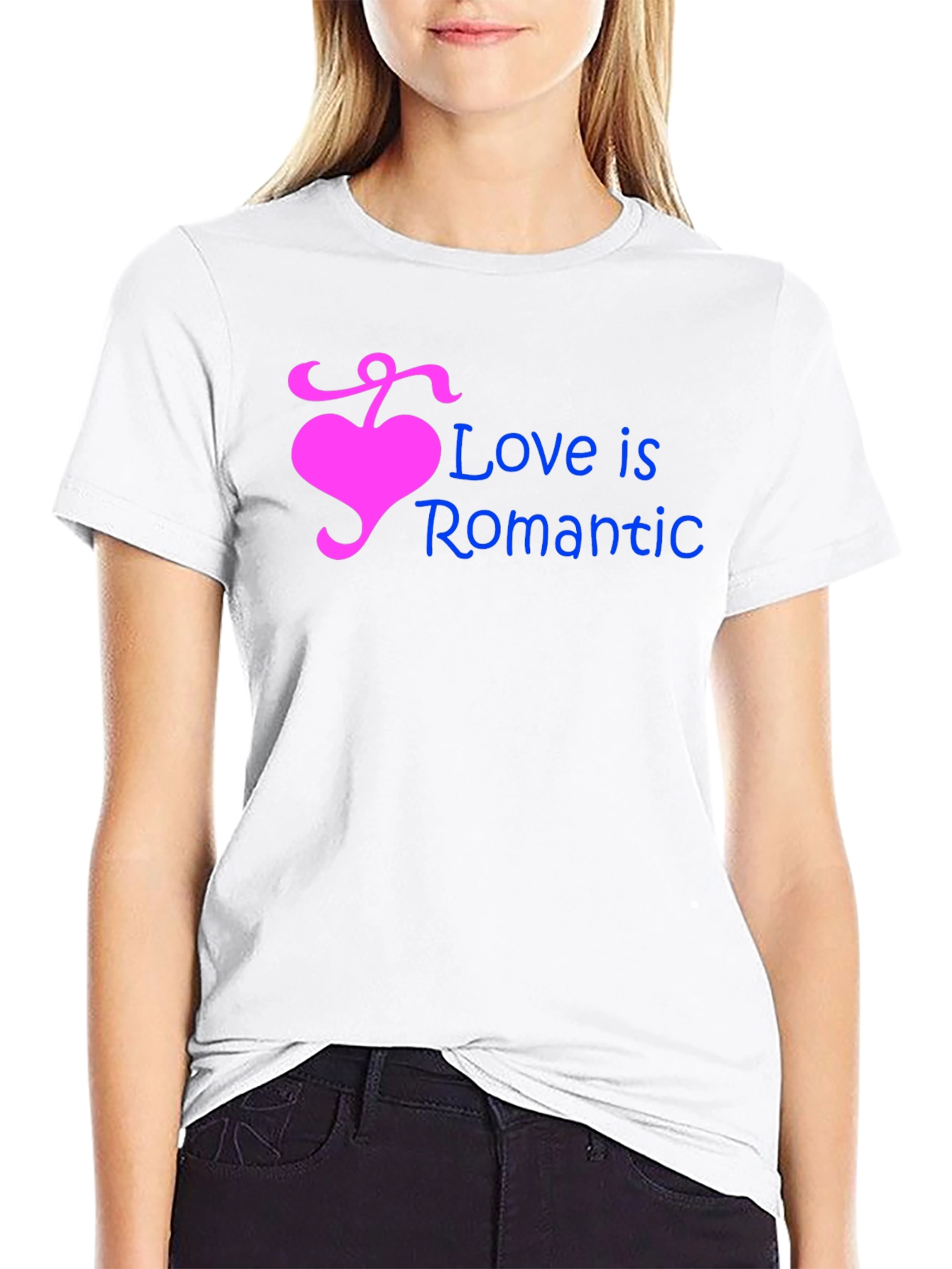 Love is Romantic Heart Graphic T-Shirt