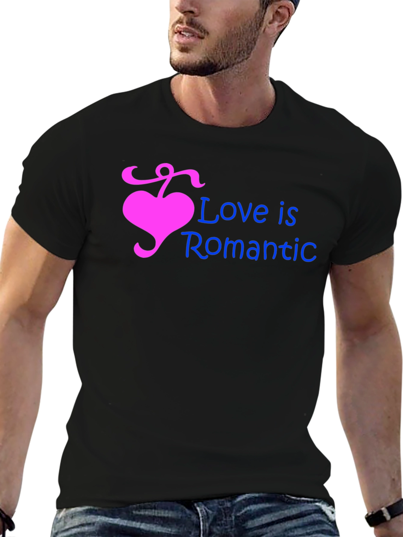 Love is Romantic Heart Graphic T-Shirt