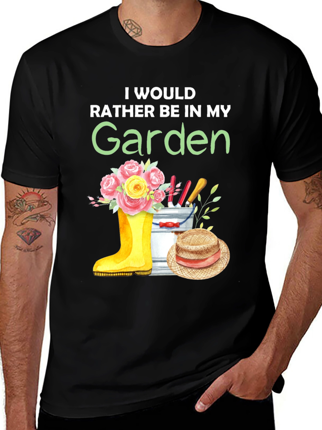 Gardening T-Shirt: Id Rather Be In My Garden