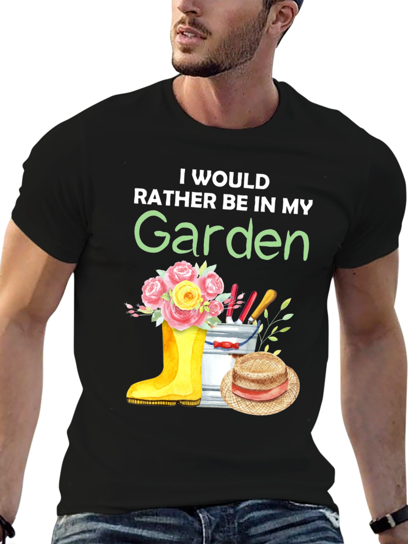 Gardening T-Shirt: Id Rather Be In My Garden