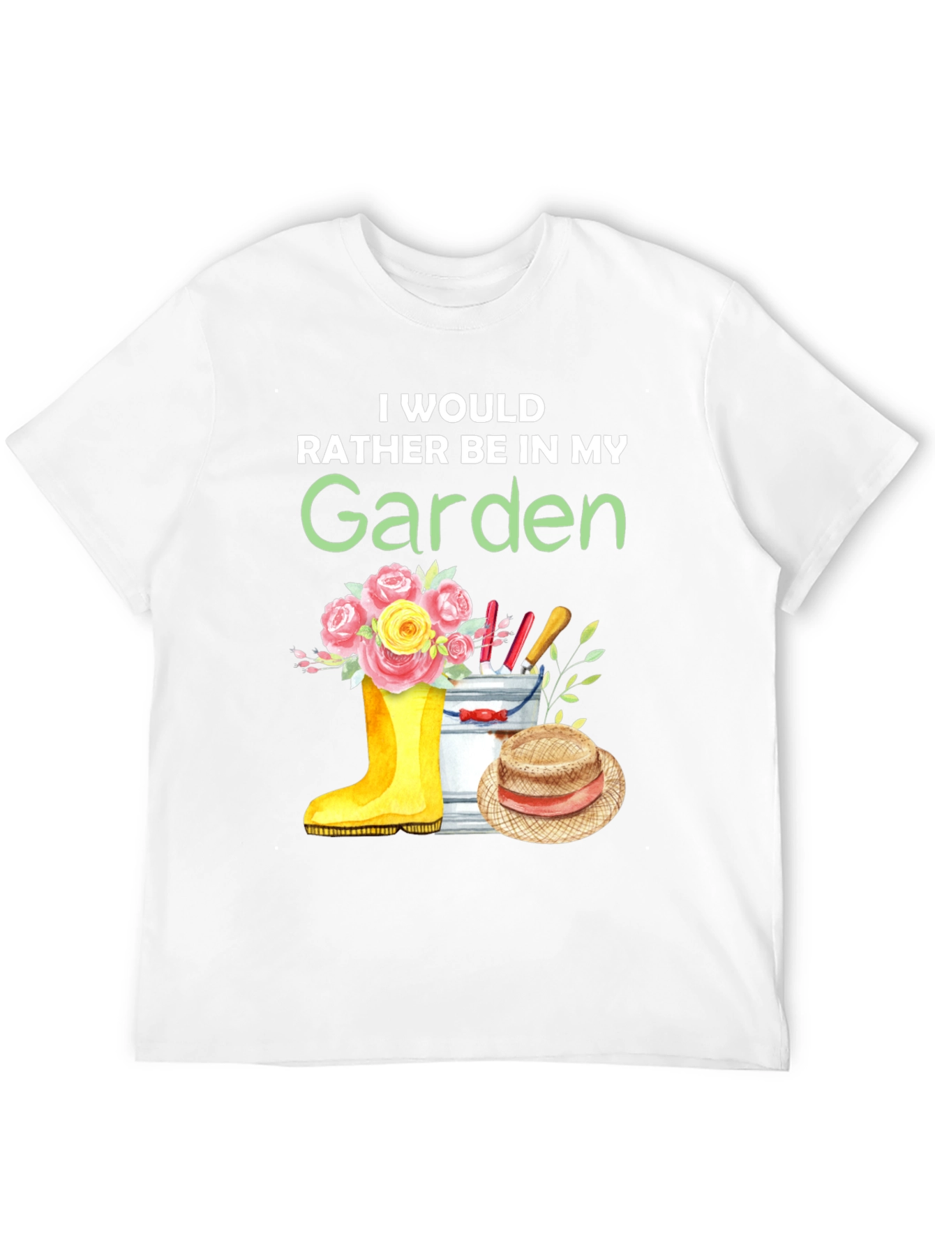 Gardening T-Shirt: Id Rather Be In My Garden