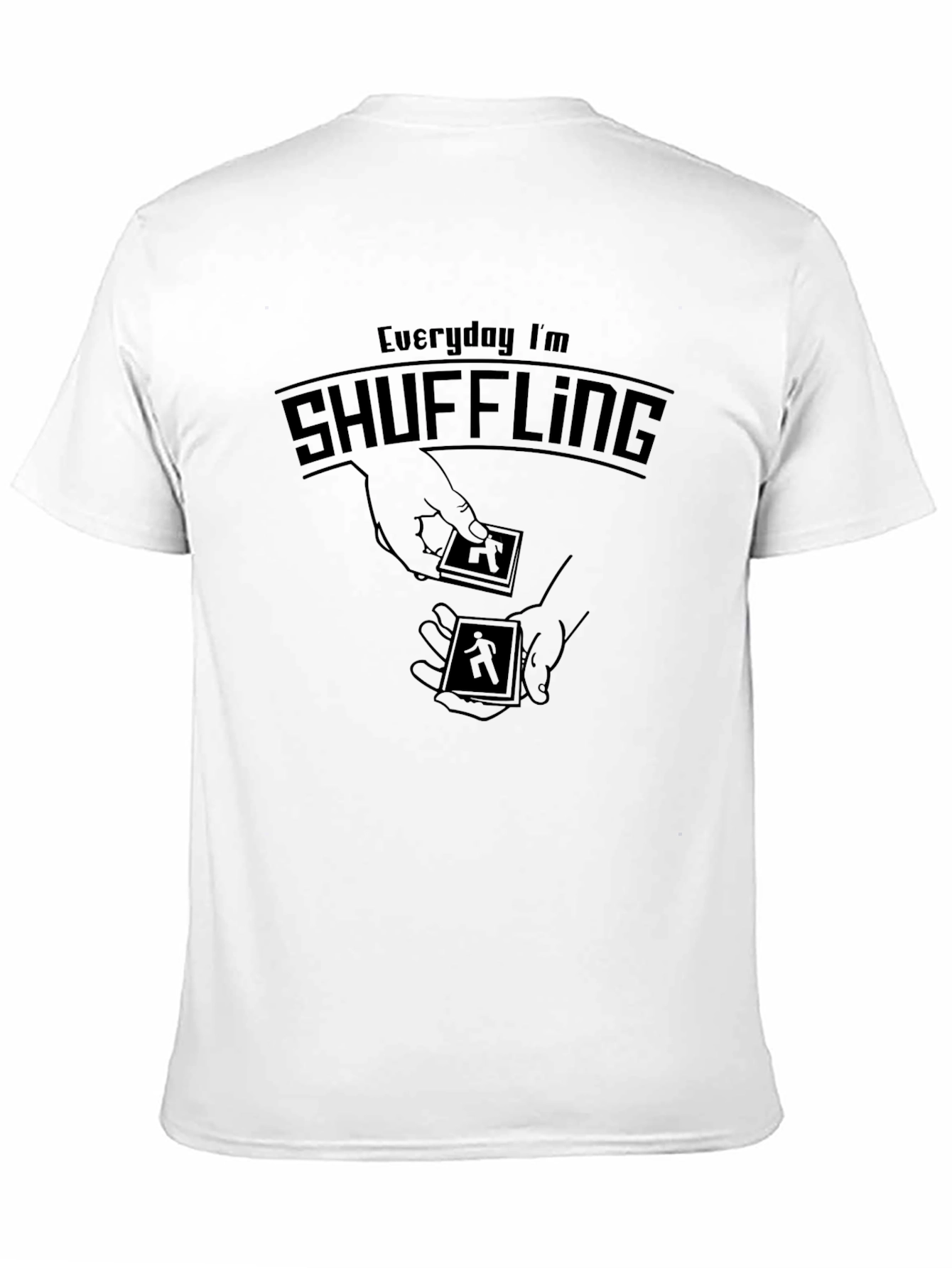Everyday Im Shuffling Black Graphic T-Shirt