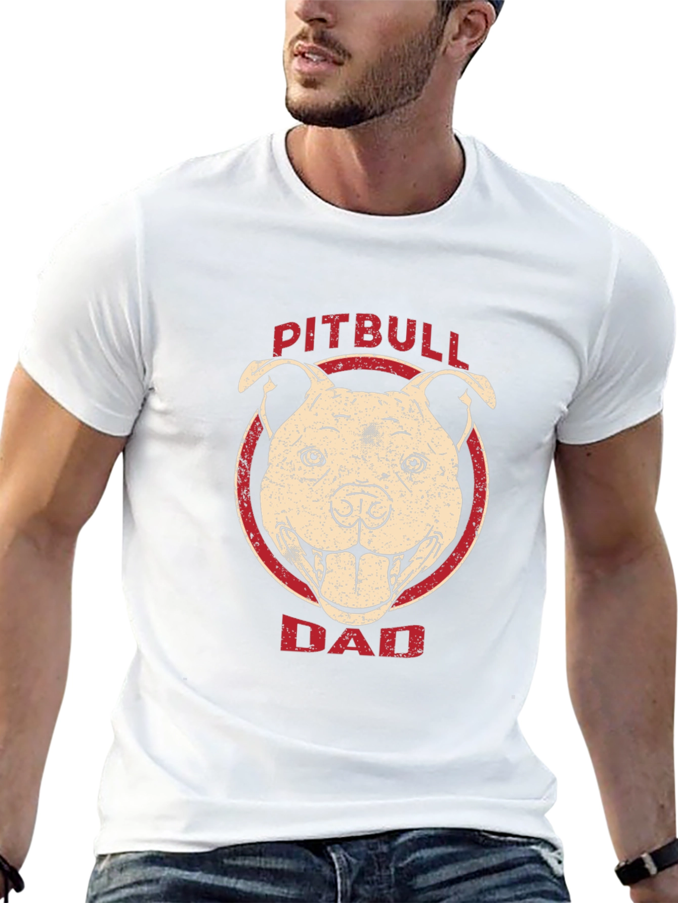 Pitbull Dad Graphic Tee - Dog Lover T-Shirt