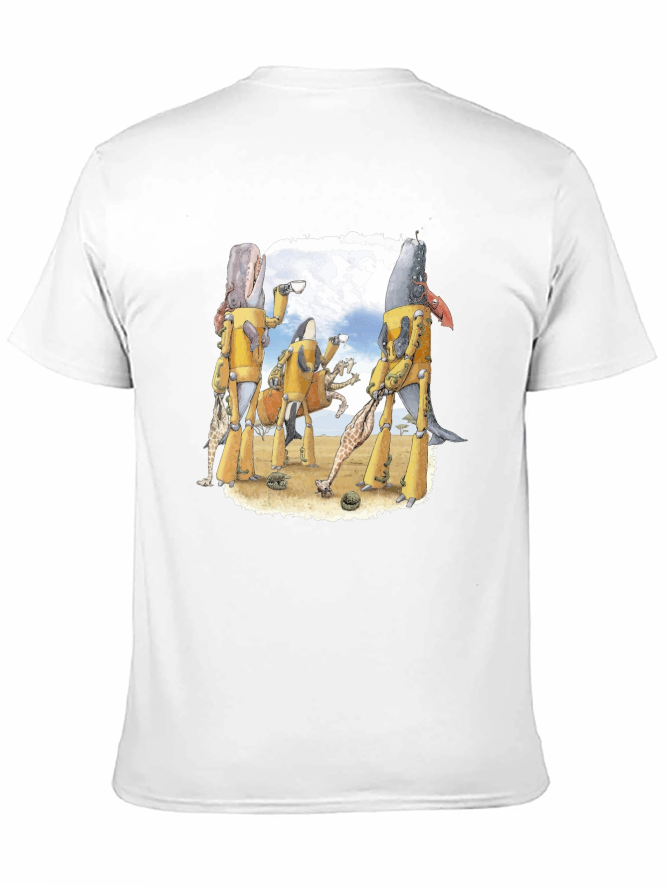 Whale Tea Party T-Shirt - Unique Graphic Tee