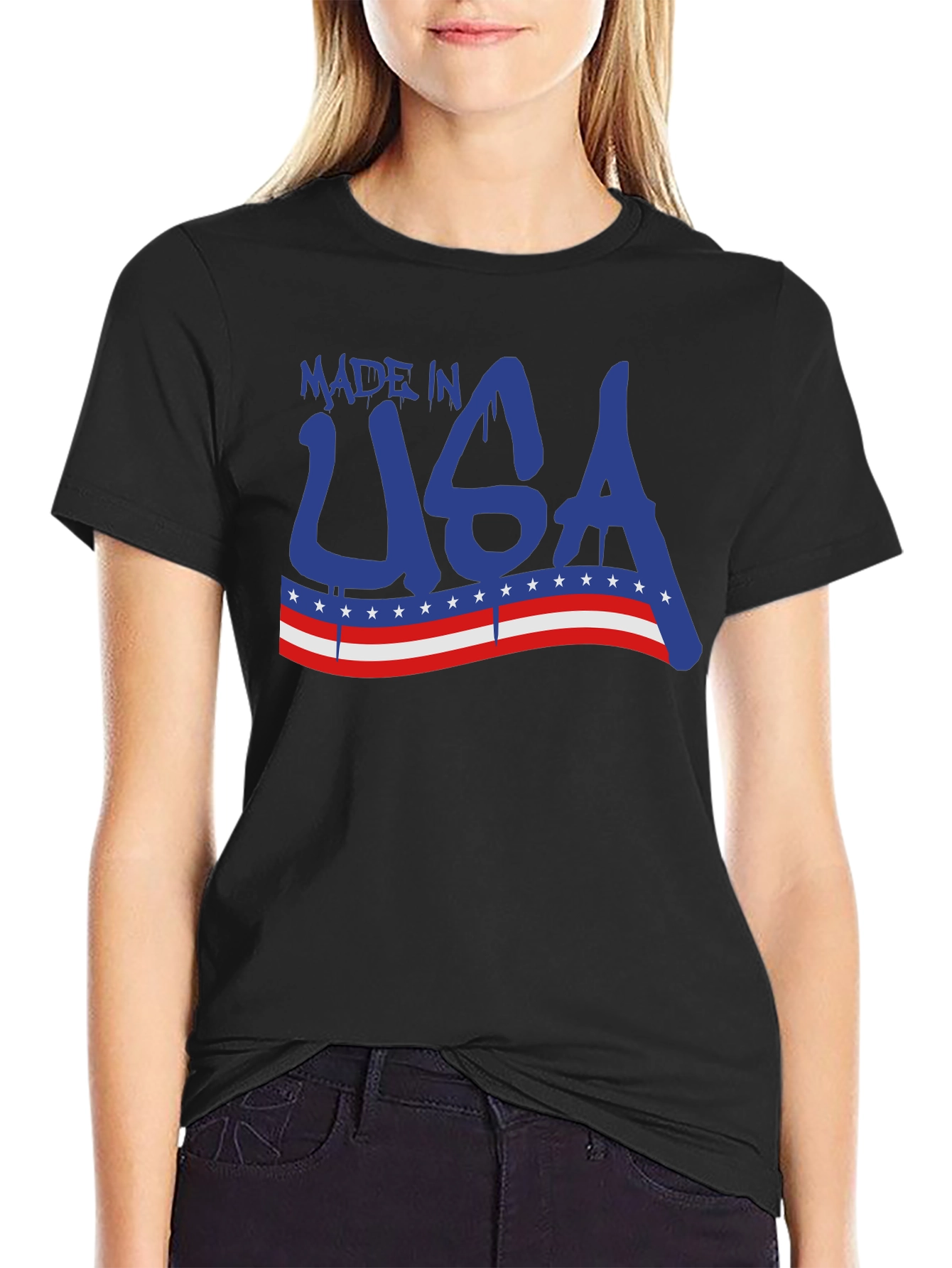 Made in USA Graphic T-Shirt - Patriotic Design