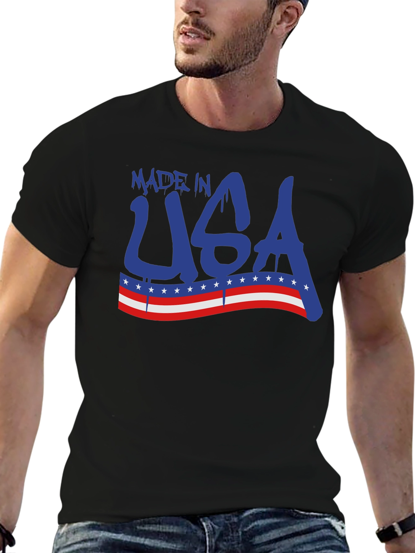 Made in USA Graphic T-Shirt - Patriotic Design