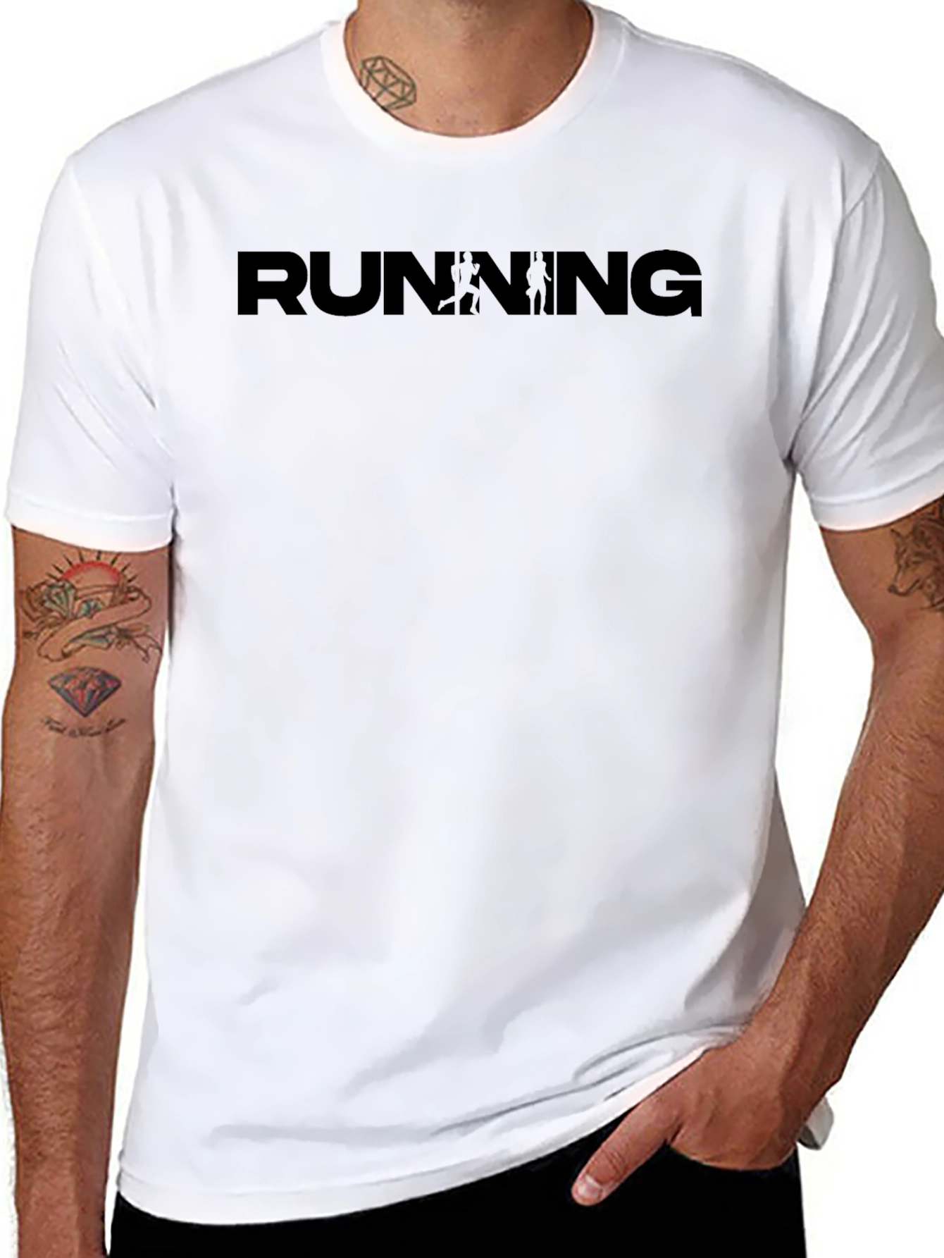 Running Silhouette Graphic T-Shirt