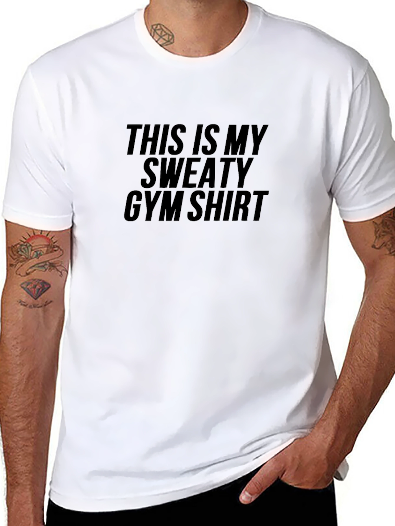 Sweaty Gym Shirt - Mens Fitness Tee