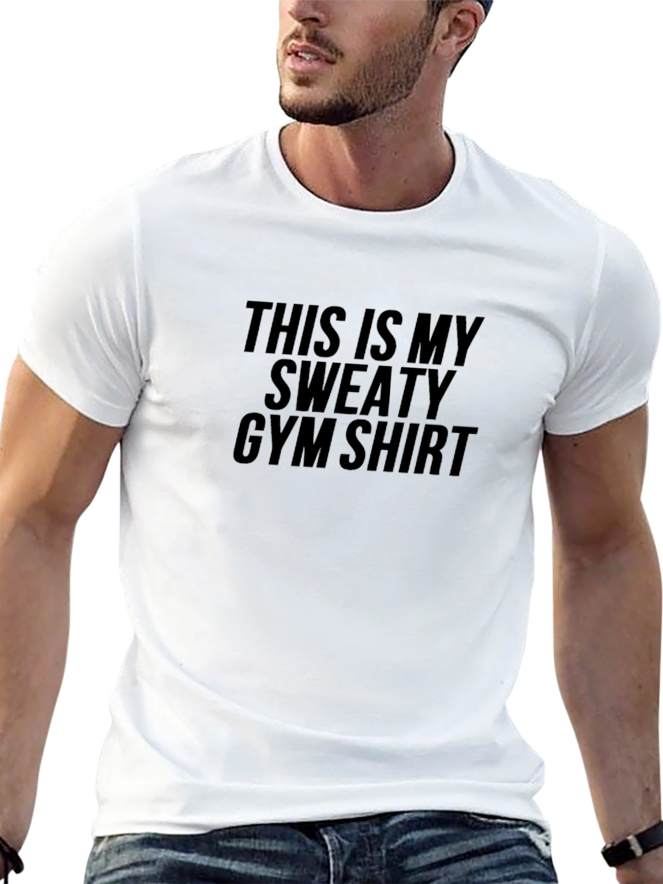 Sweaty Gym Shirt - Mens Fitness Tee