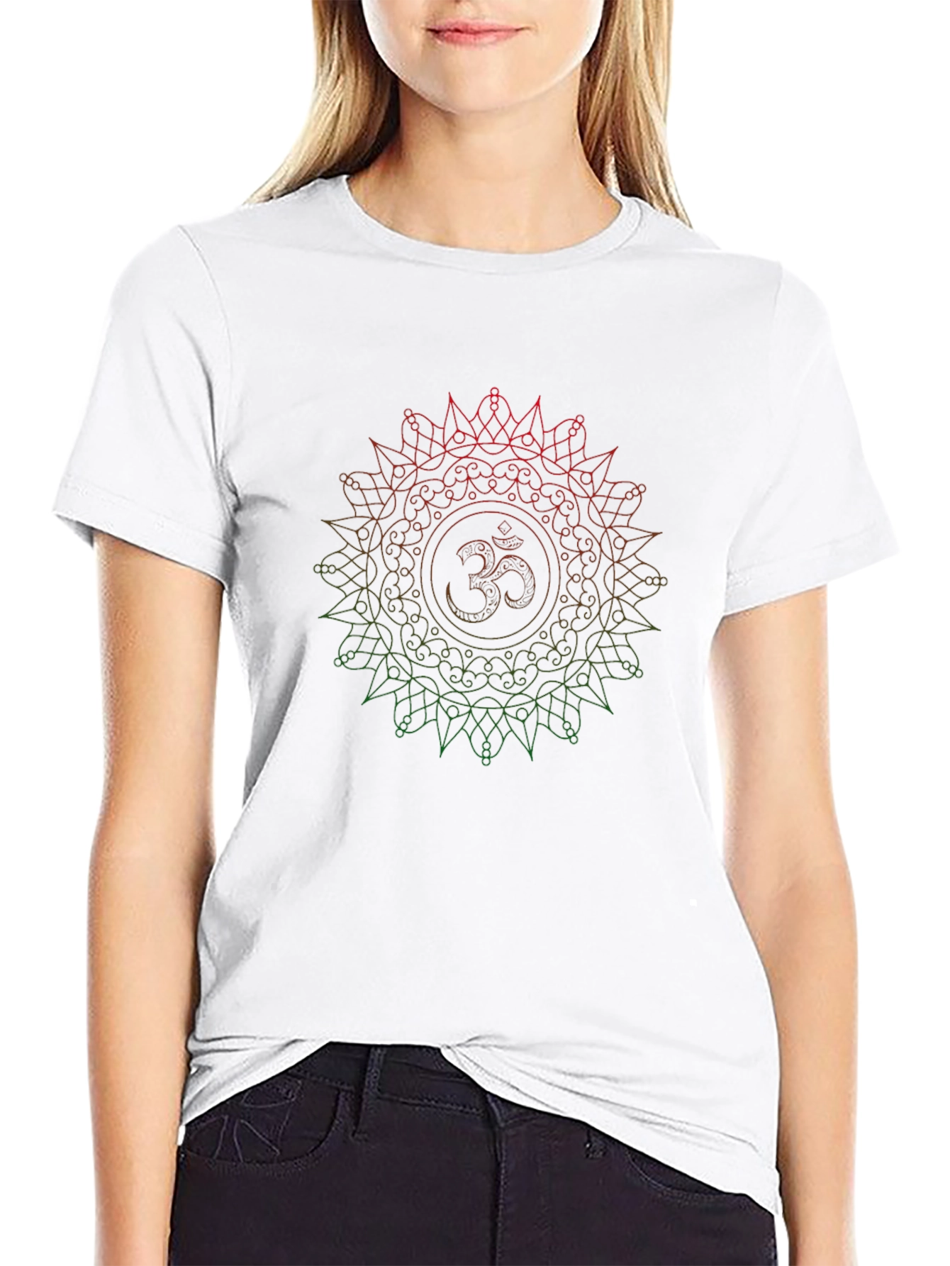 Om Mandala Graphic Tee - Spiritual Comfort