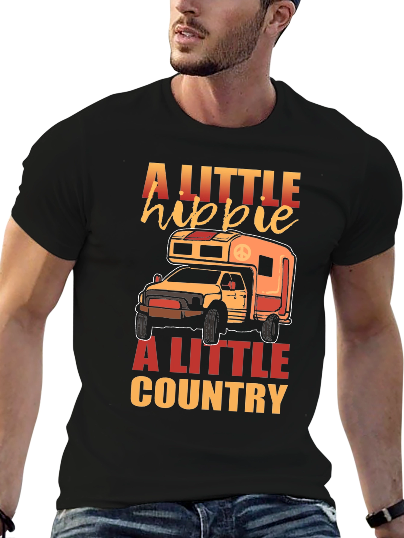 A Little Hippie A Little Country T-Shirt