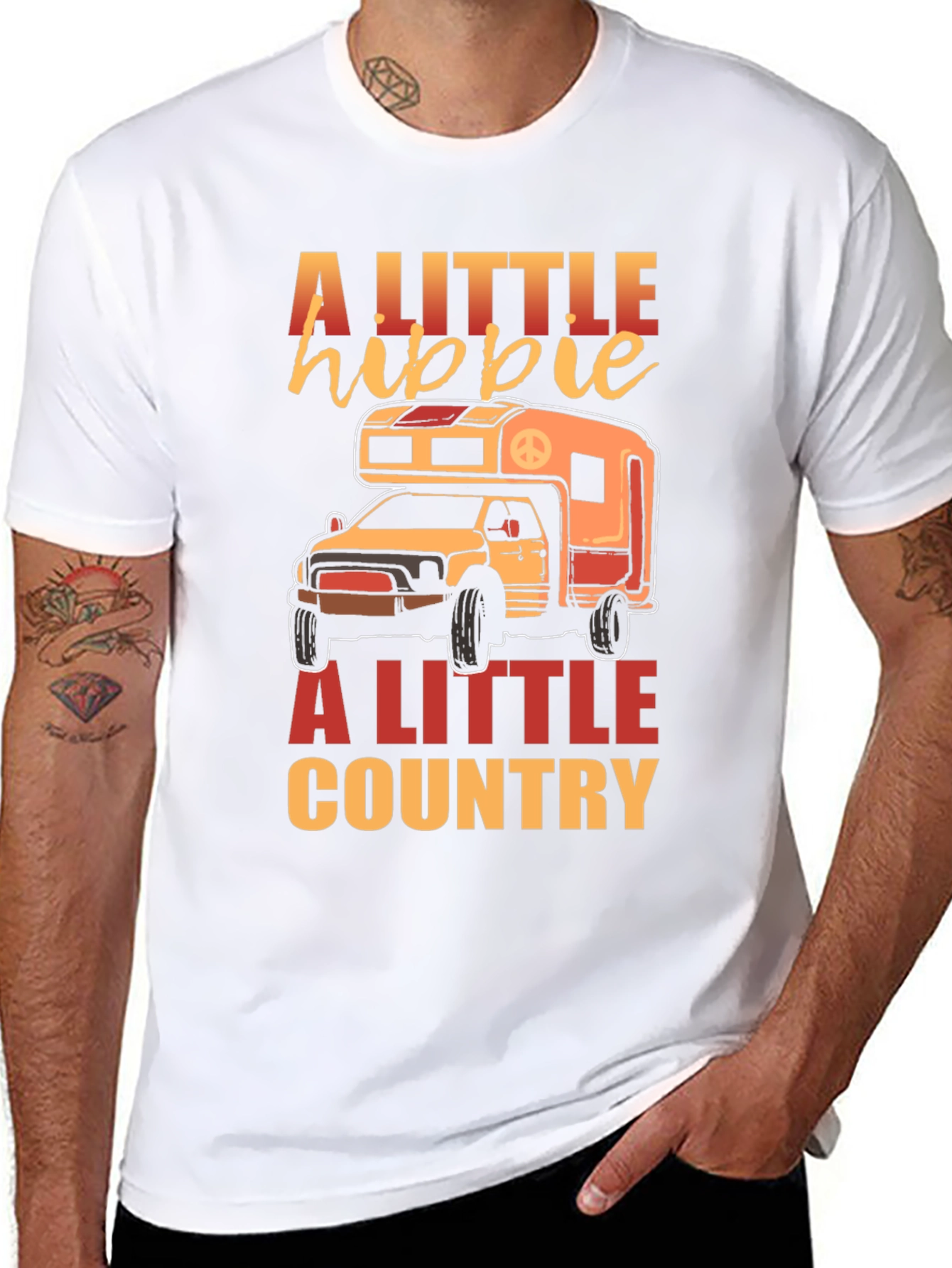 A Little Hippie A Little Country T-Shirt