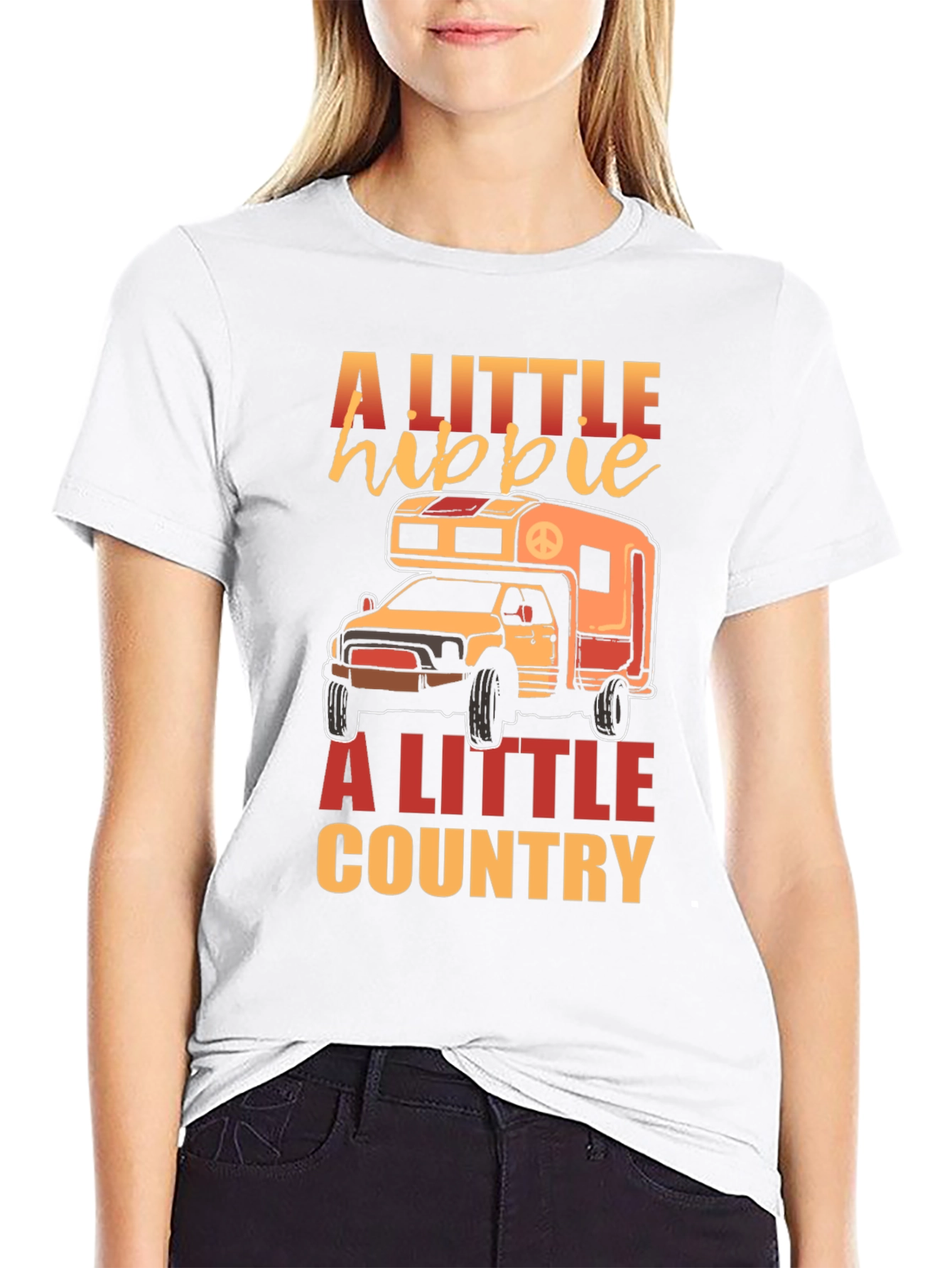 A Little Hippie A Little Country T-Shirt