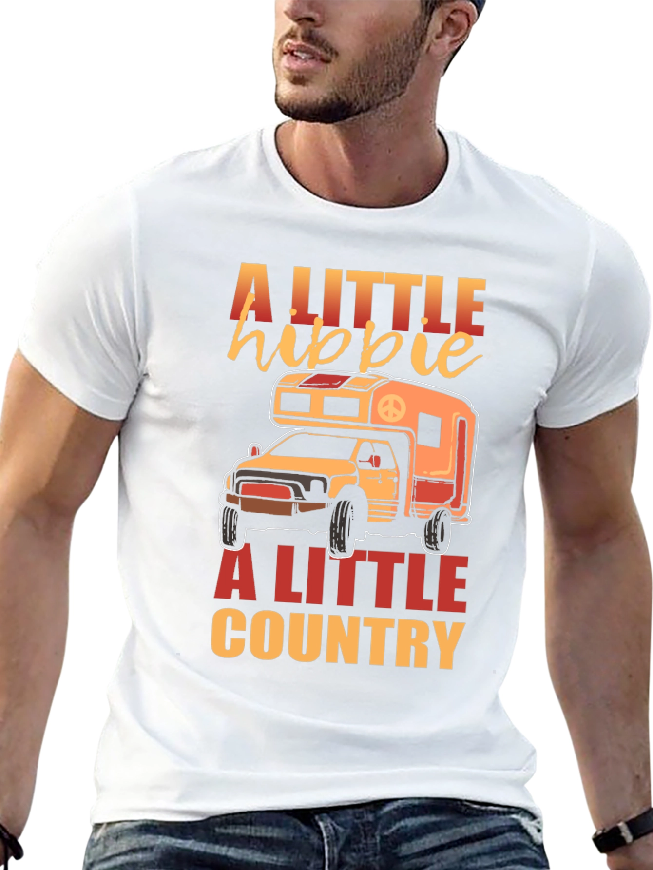 A Little Hippie A Little Country T-Shirt