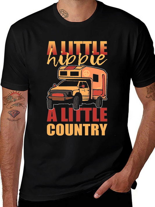 A Little Hippie A Little Country T-Shirt