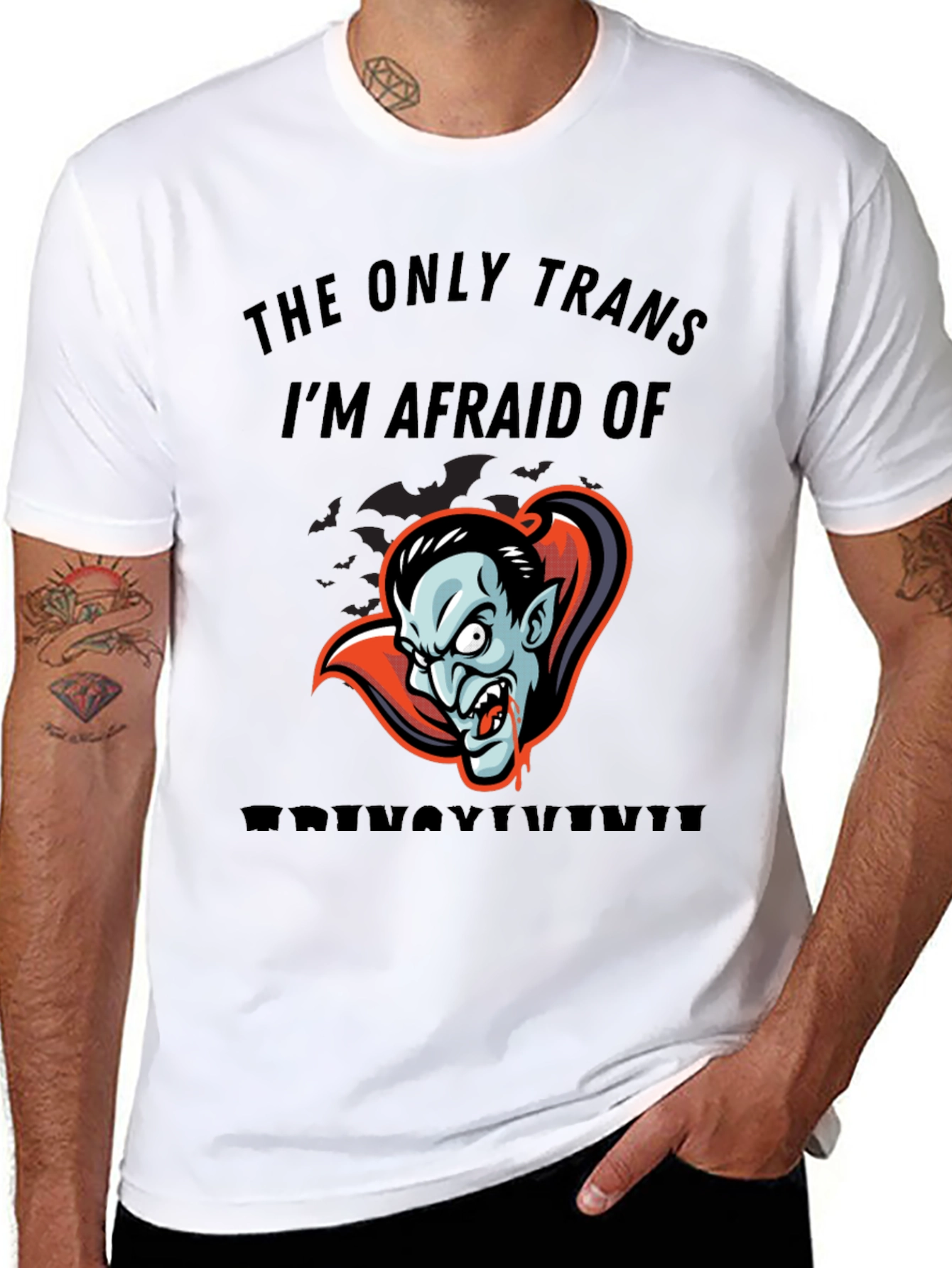 Transylvania Vampire Graphic Tee - Spooky Halloween