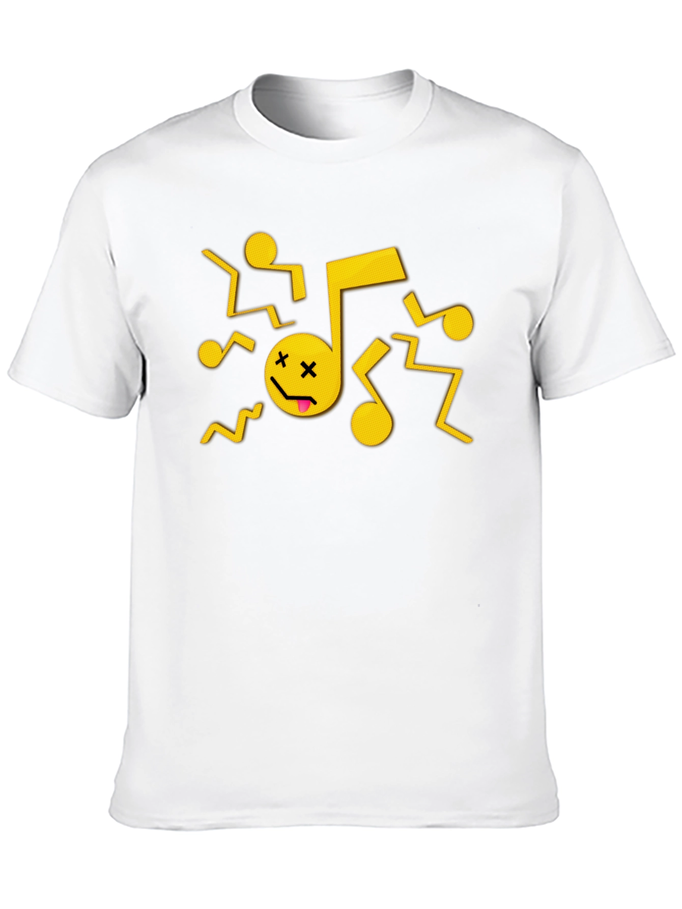 Dancing Music Note Graphic T-Shirt