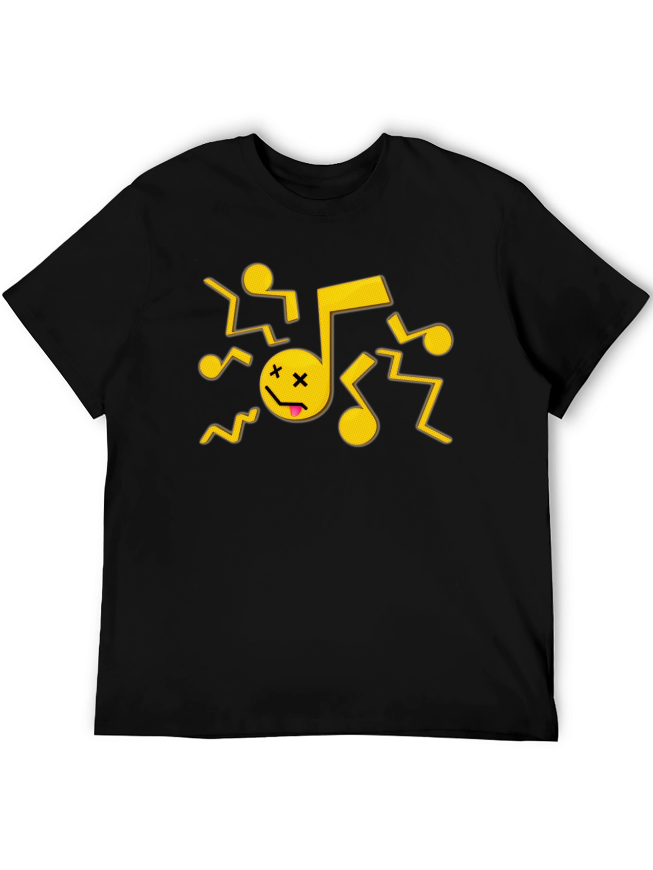 Dancing Music Note Graphic T-Shirt