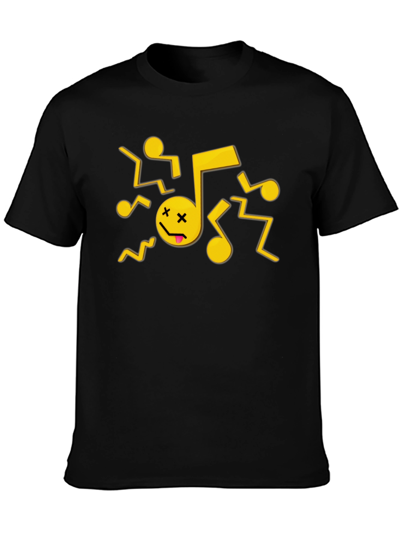 Dancing Music Note Graphic T-Shirt