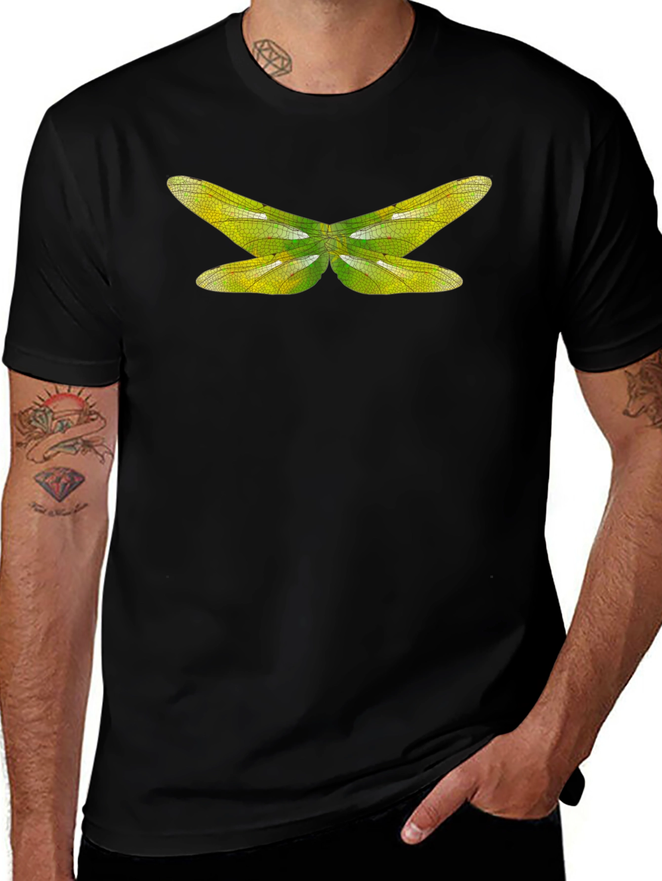 Dragonfly Wings Graphic Tee - Nature Lovers T-Shirt