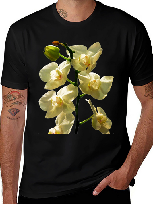 Orchid Flower Graphic Tee - Stylish Botanical Design