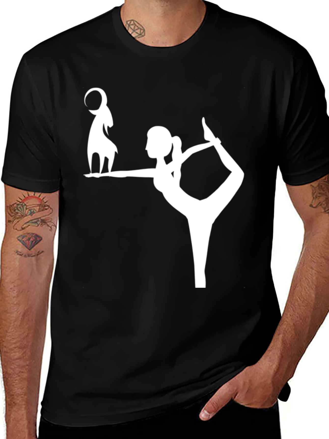 Yoga Goat Black T-Shirt