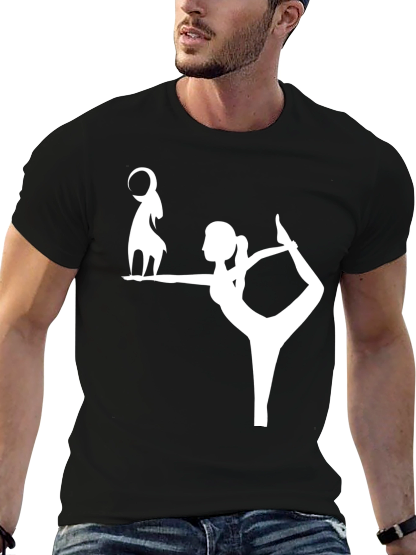Yoga Goat Black T-Shirt