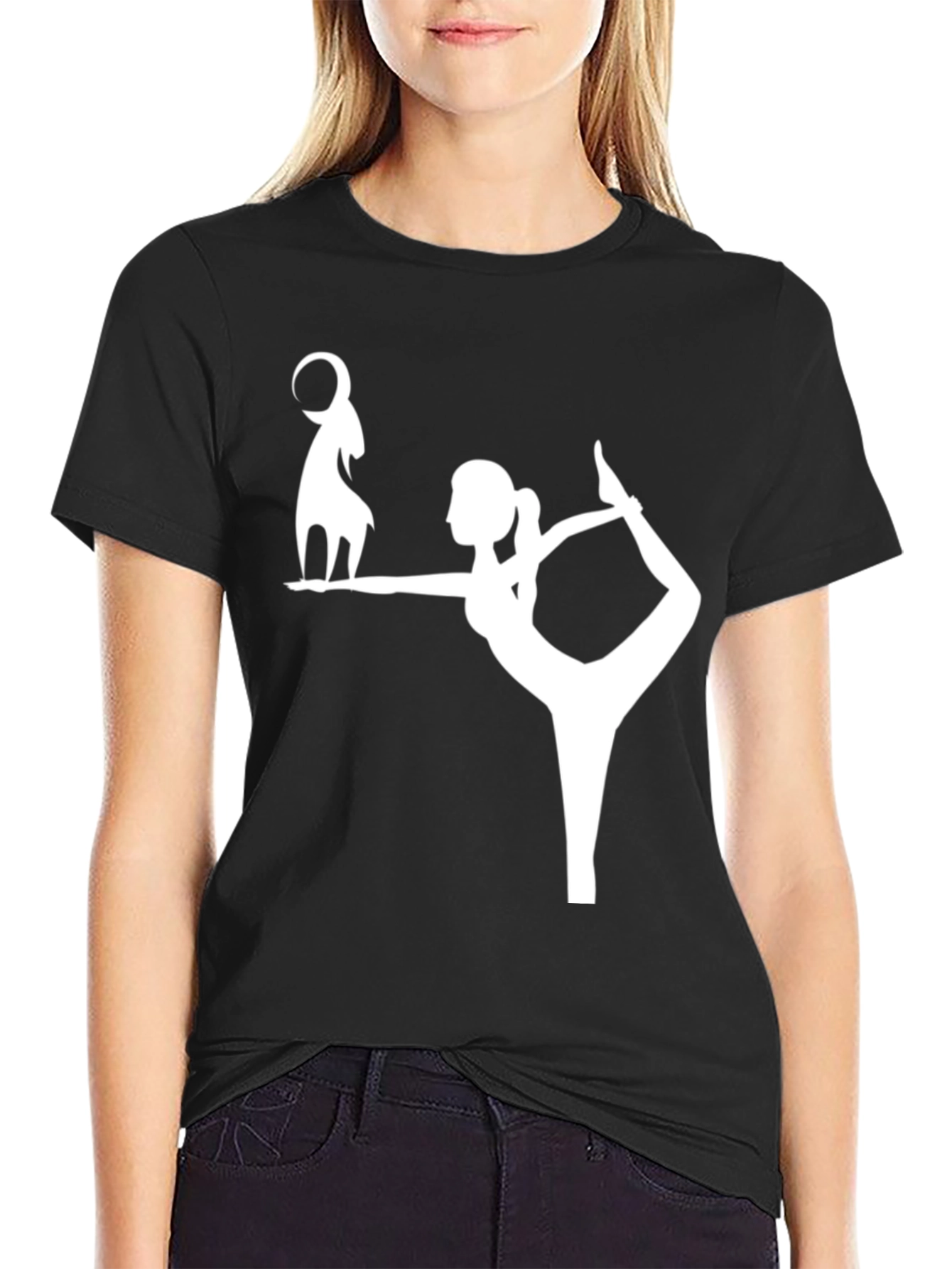 Yoga Goat Black T-Shirt