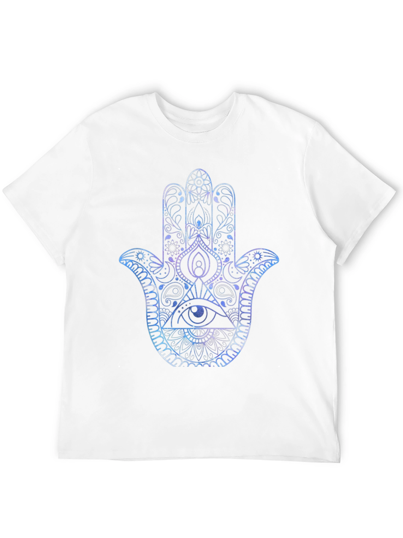 Hamsa Hand Graphic Print Mens T-Shirt
