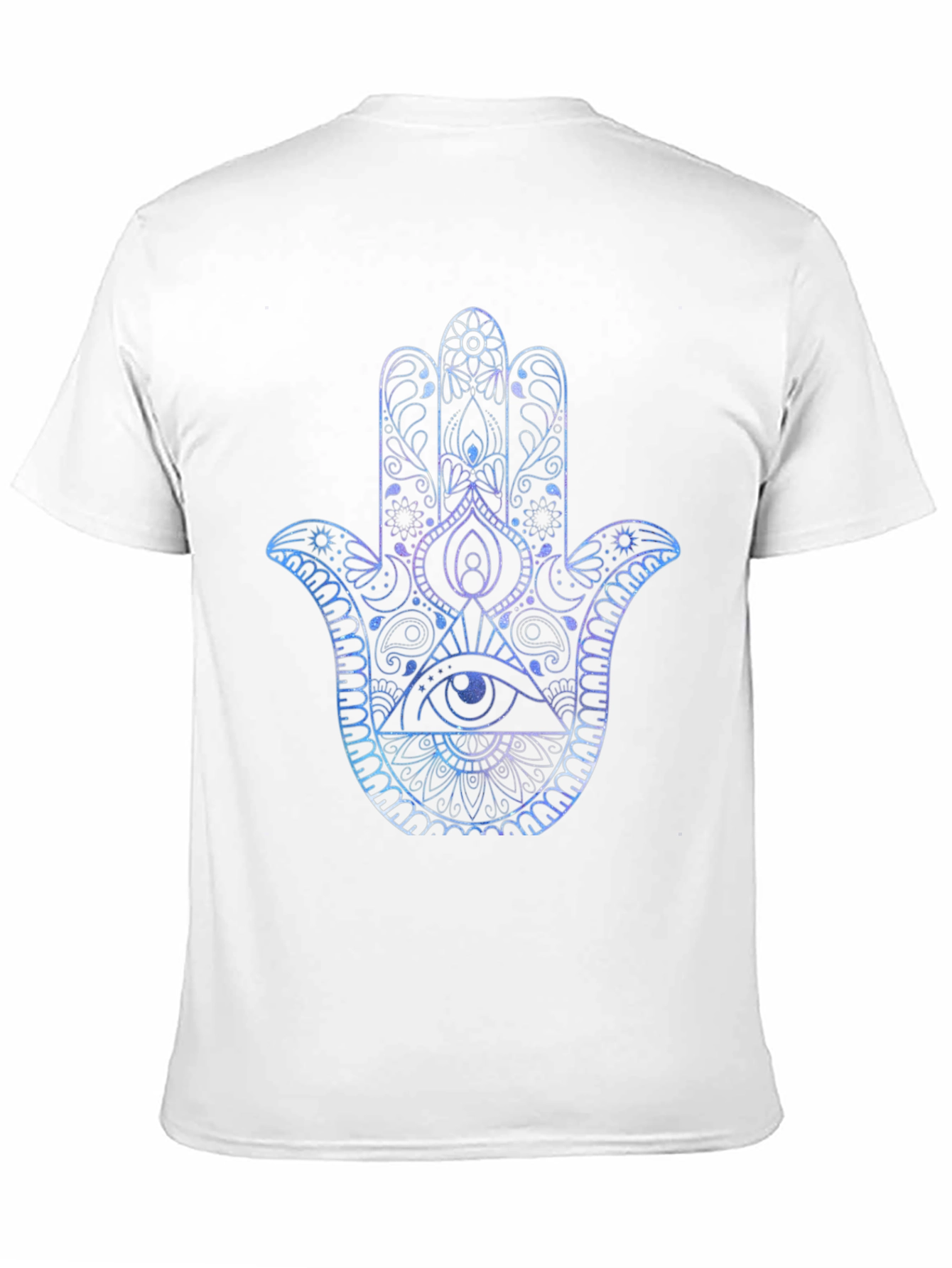 Hamsa Hand Graphic Print Mens T-Shirt