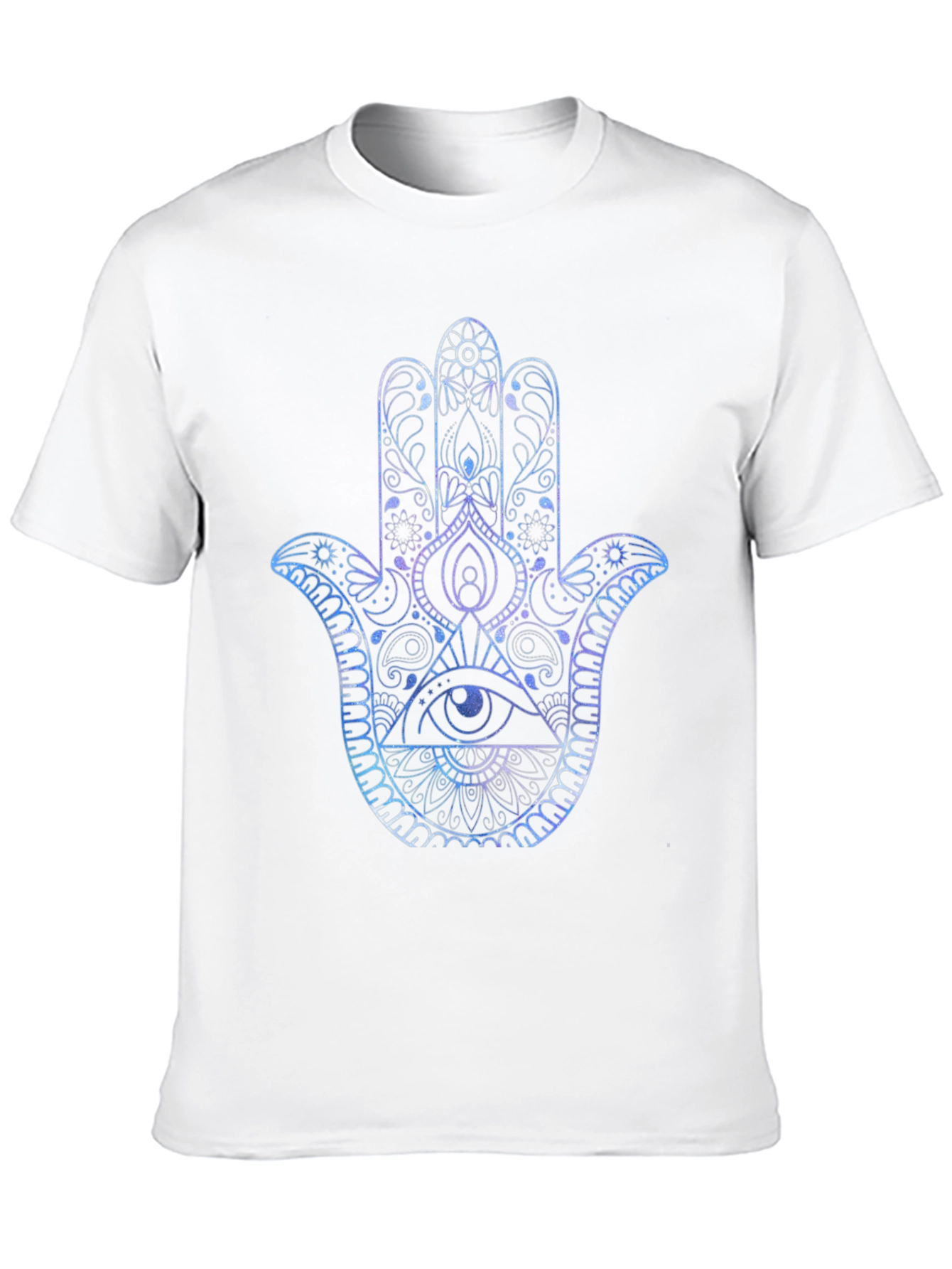 Hamsa Hand Graphic Print Mens T-Shirt