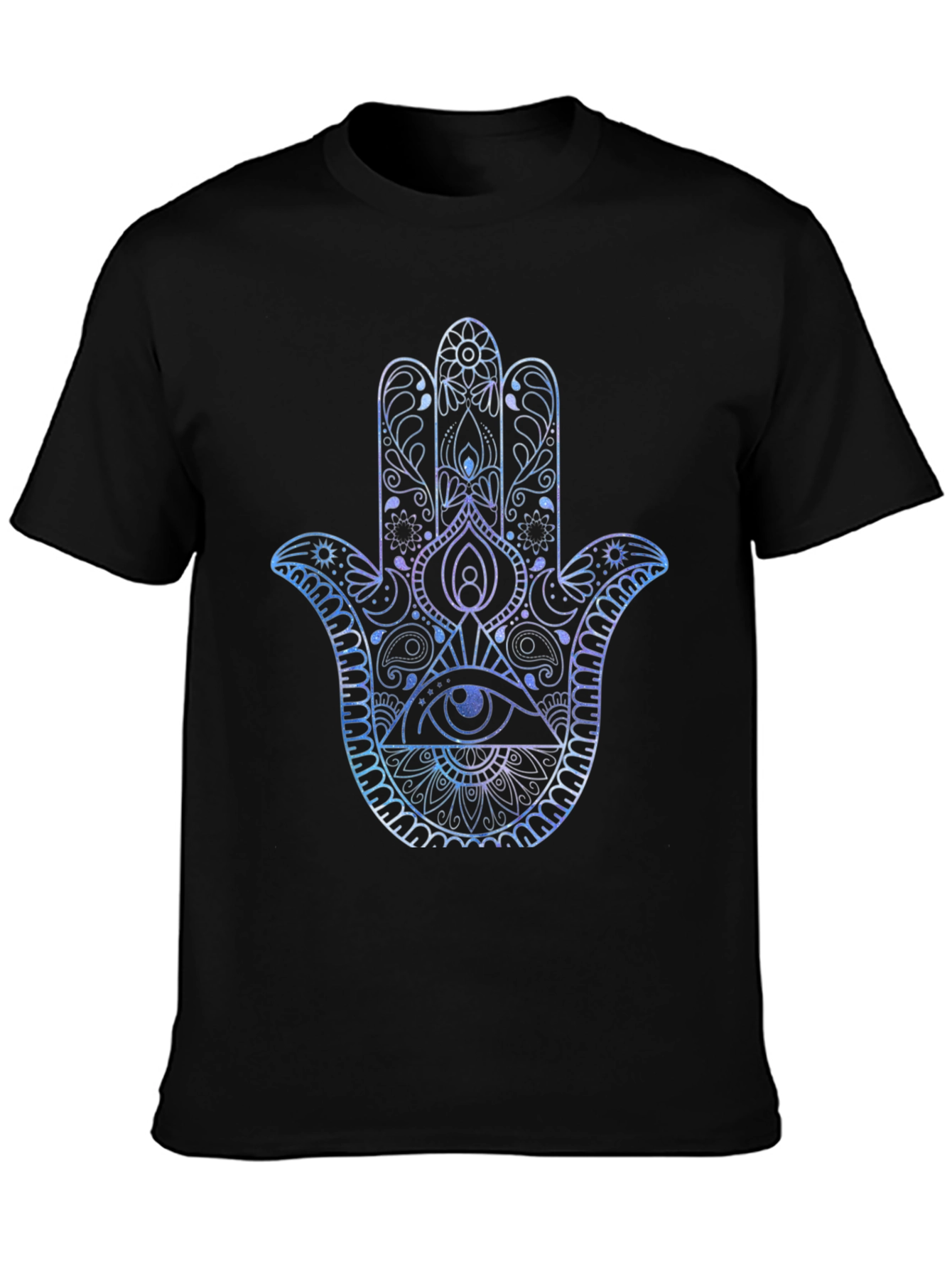Hamsa Hand Graphic Print Mens T-Shirt