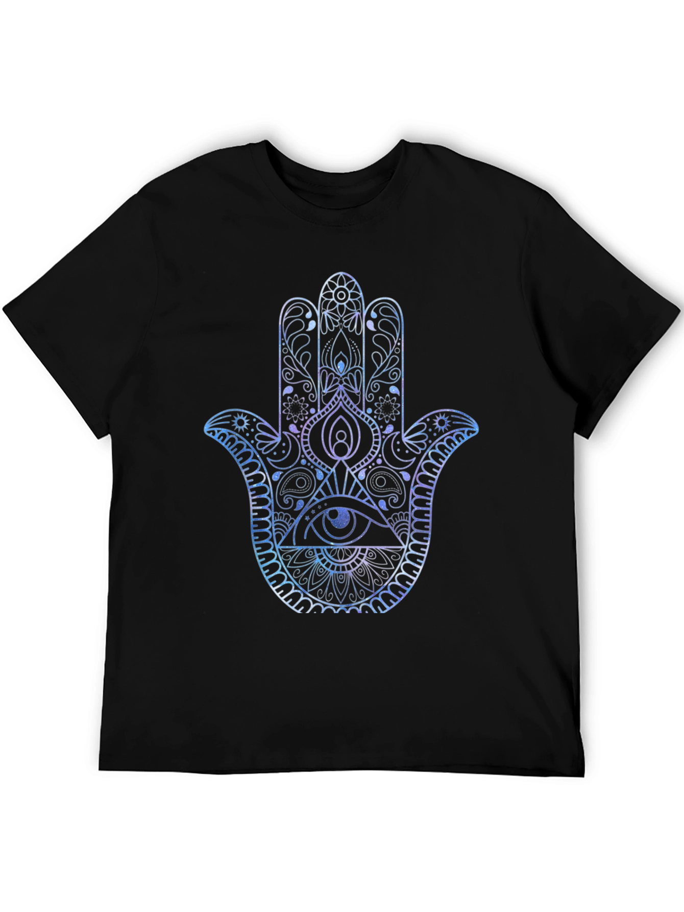 Hamsa Hand Graphic Print Mens T-Shirt