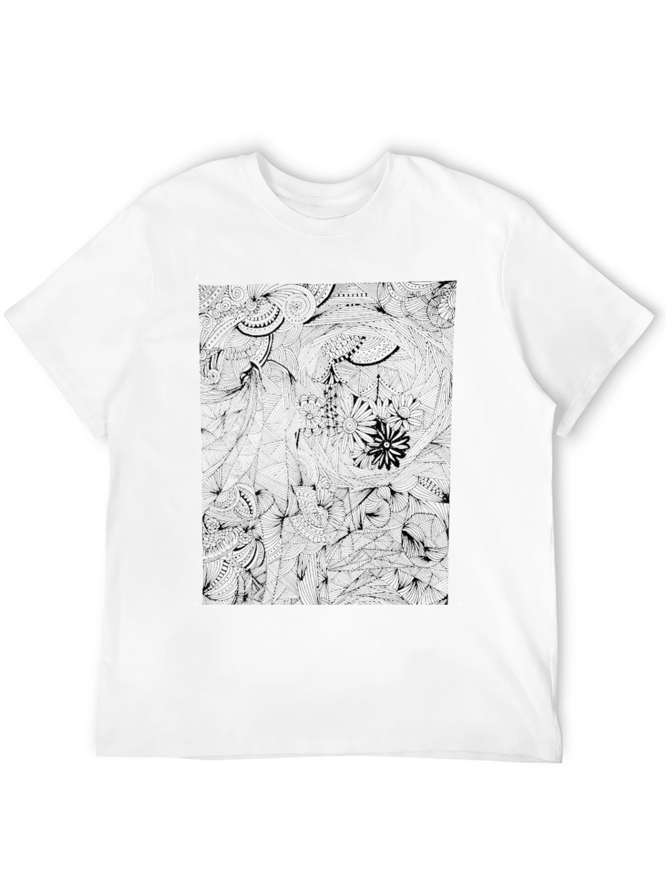 Cool Black Graphic Print Tee