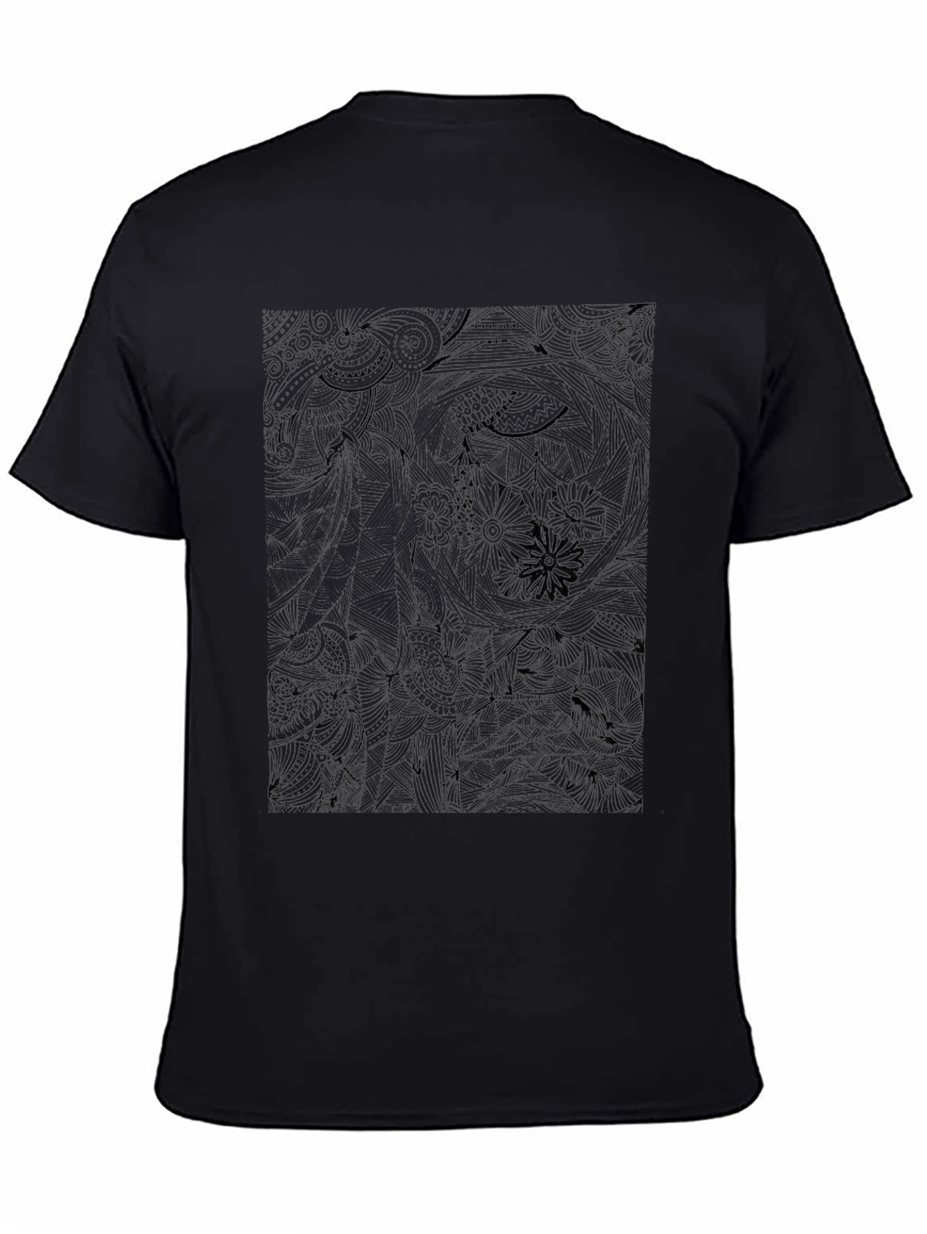 Cool Black Graphic Print Tee