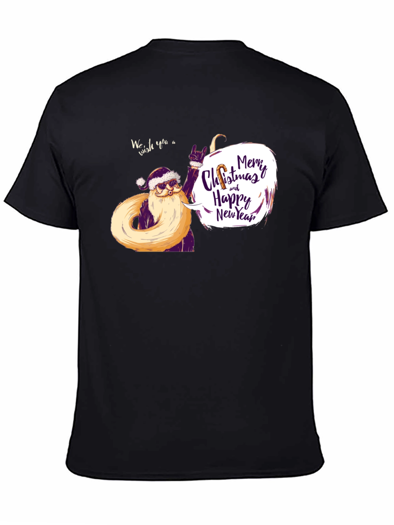 Rockin Santa Christmas T-Shirt