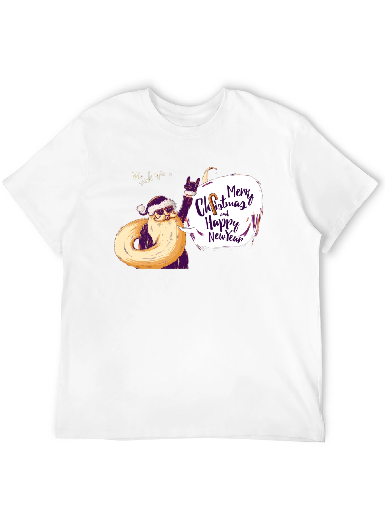 Rockin Santa Christmas T-Shirt