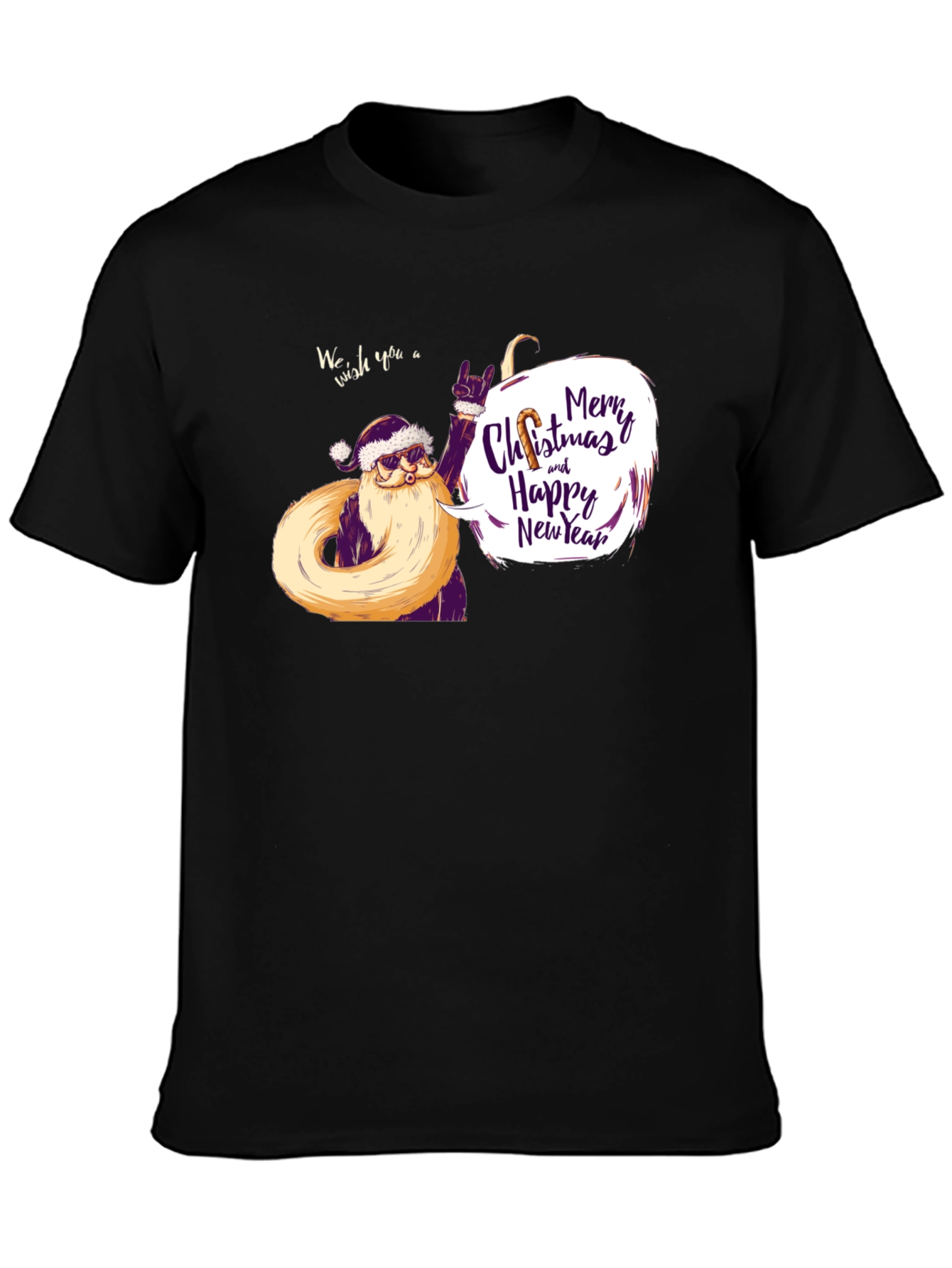 Rockin Santa Christmas T-Shirt